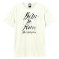 Vintage White - Front - Amplified Unisex Adult Born To Run Bruce Springsteen T-Shirt