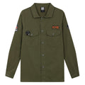 Khaki Green - Front - Amplified Mens AC-DC Military Overshirt