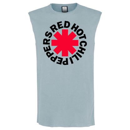 Strange Blue - Front - Amplified Unisex Adult Classic Asterix Red Hot Chili Peppers Tank Top
