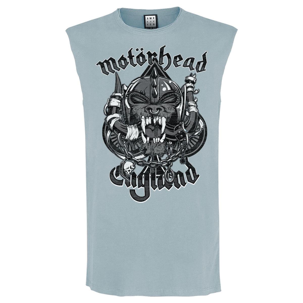 Strange Blue - Front - Amplified Unisex Adult Snaggletooth Crest Motorhead Tank Top