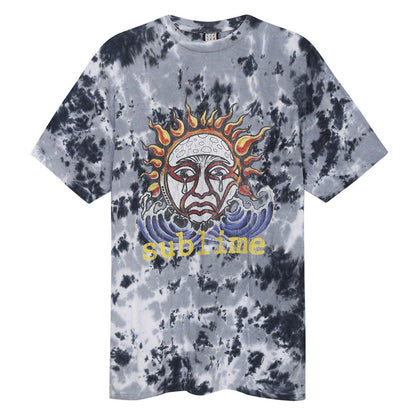 Grey - Front - Amplified Unisex Adult Ska Sun Logo Sublime T-Shirt