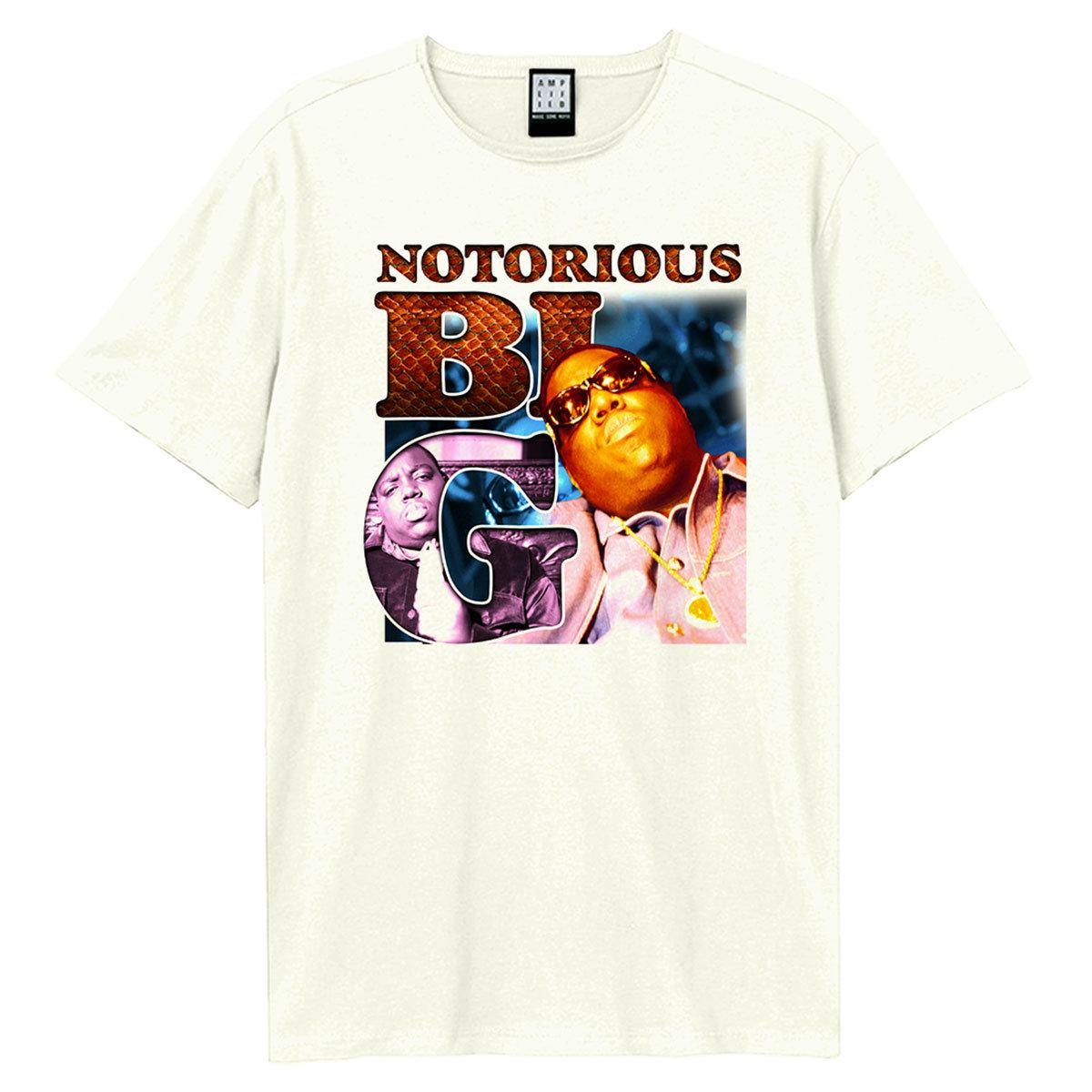 Vintage White - Front - Amplified Unisex Adult 90´s Bootleg Notorious Big T-Shirt