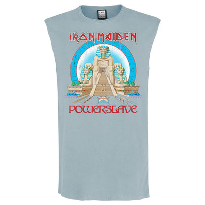 Strange Blue - Front - Amplified Unisex Adult Powerslave Iron Maiden Tank Top