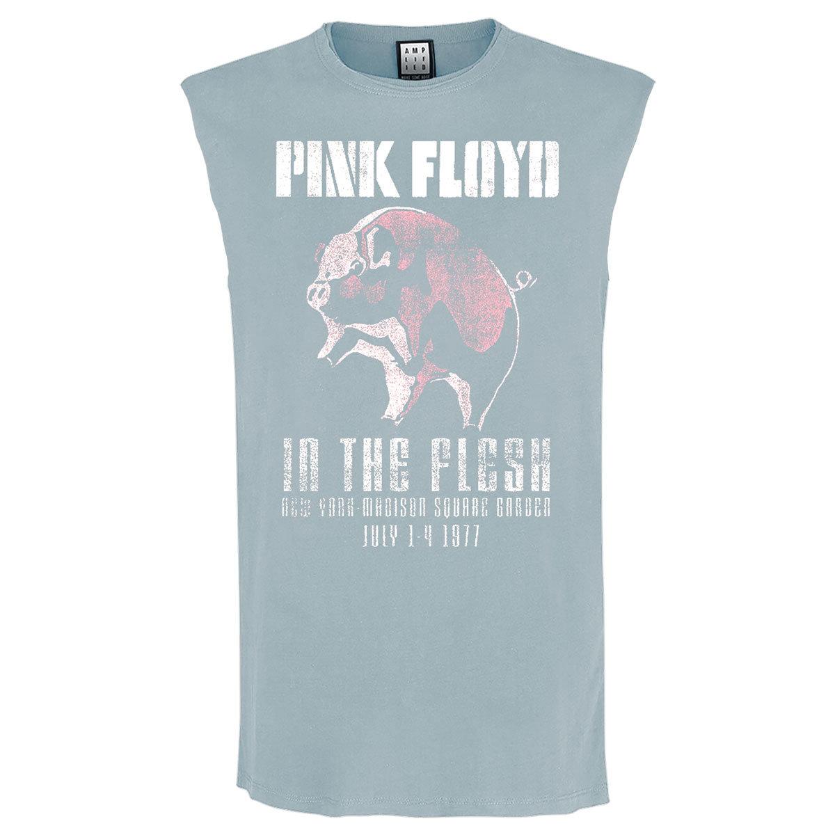 Strange Blue - Front - Amplified Mens In The Flesh Pink Floyd Sleeveless Tank Top