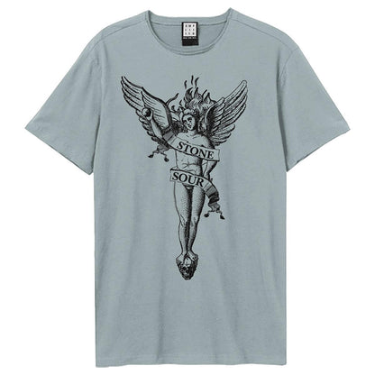 Strange Blue - Front - Amplified Unisex Adult Angel Stone Sour T-Shirt