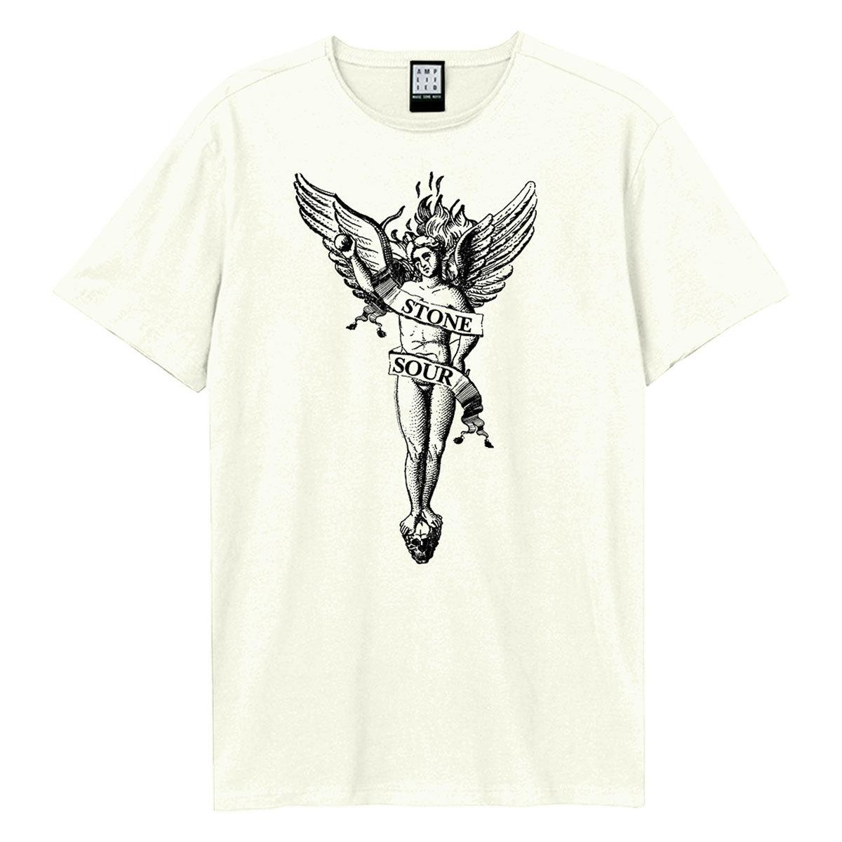Vintage White - Front - Amplified Unisex Adult Angel Stone Sour T-Shirt