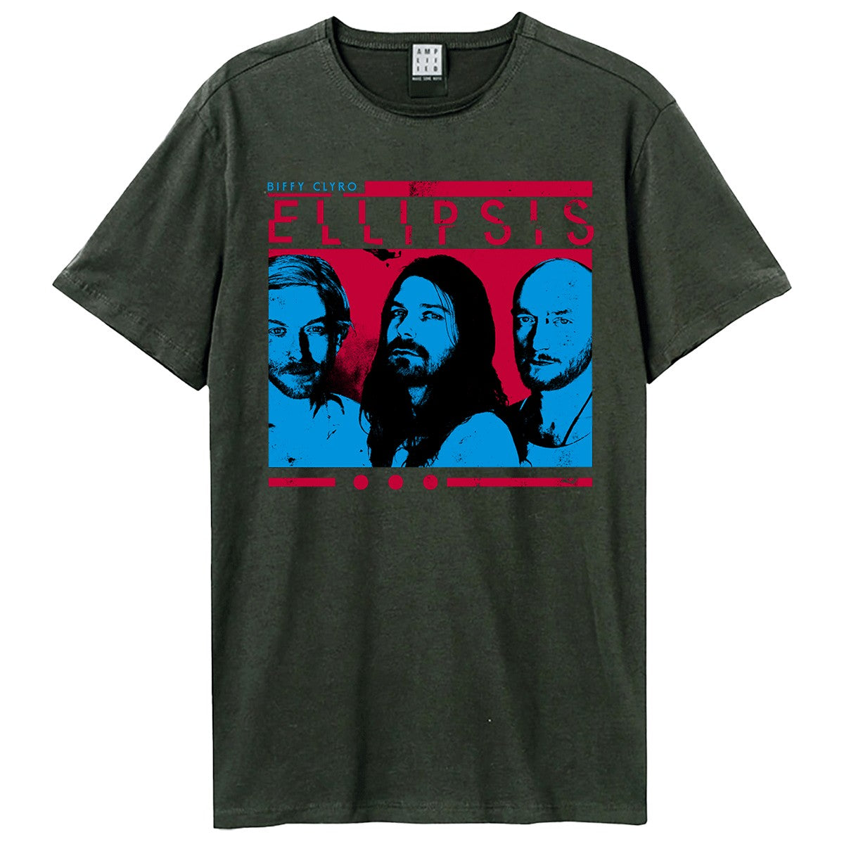 Charcoal - Front - Amplified Unisex Adult Ellipsis Biffy Clyro T-Shirt