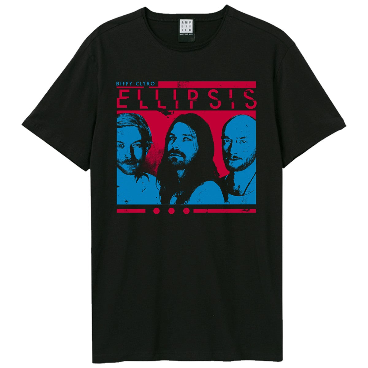Black - Front - Amplified Unisex Adult Ellipsis Biffy Clyro T-Shirt