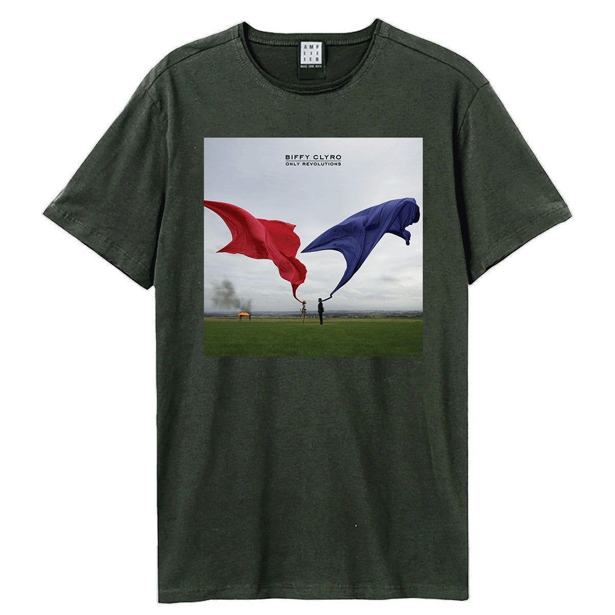 Charcoal - Front - Amplified Unisex Adult Only Revolutions Biffy Clyro T-Shirt