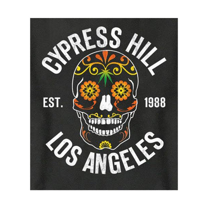 Charcoal - Back - Amplified Unisex Adult Floral Skull Cypress Hill Sweatshirt