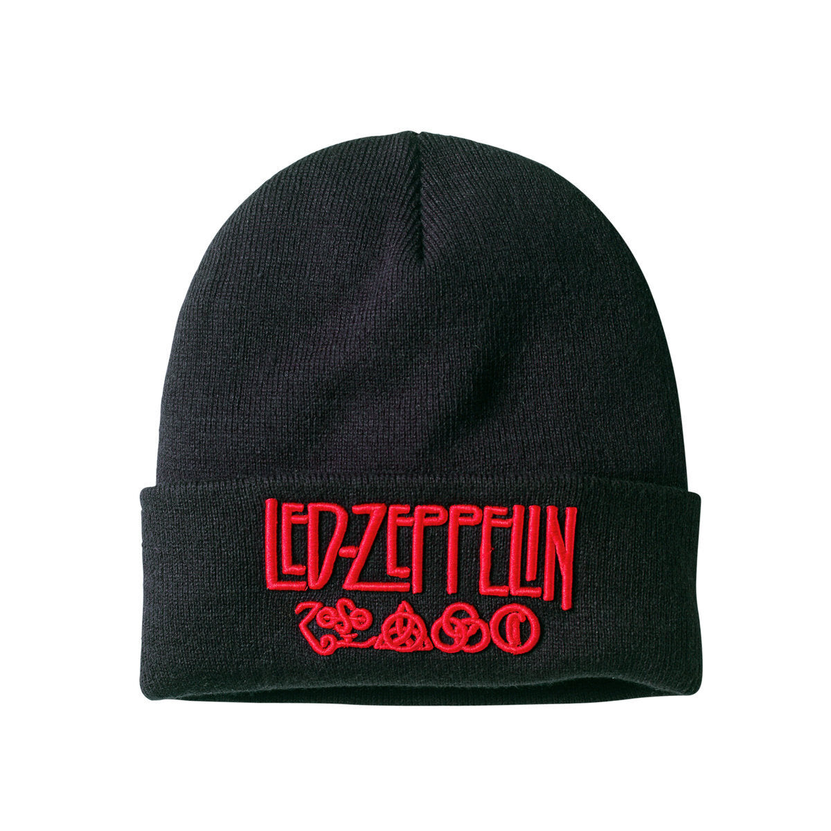 Black - Front - Amplified Unisex Adult Led Zeppelin Beanie