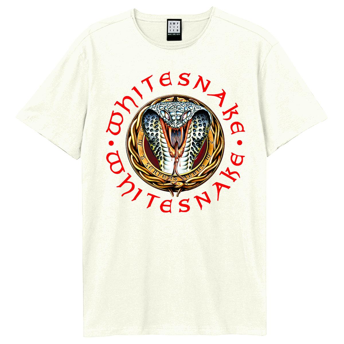 Vintage White - Front - Amplified Unisex Adult Donnington Snake T-Shirt
