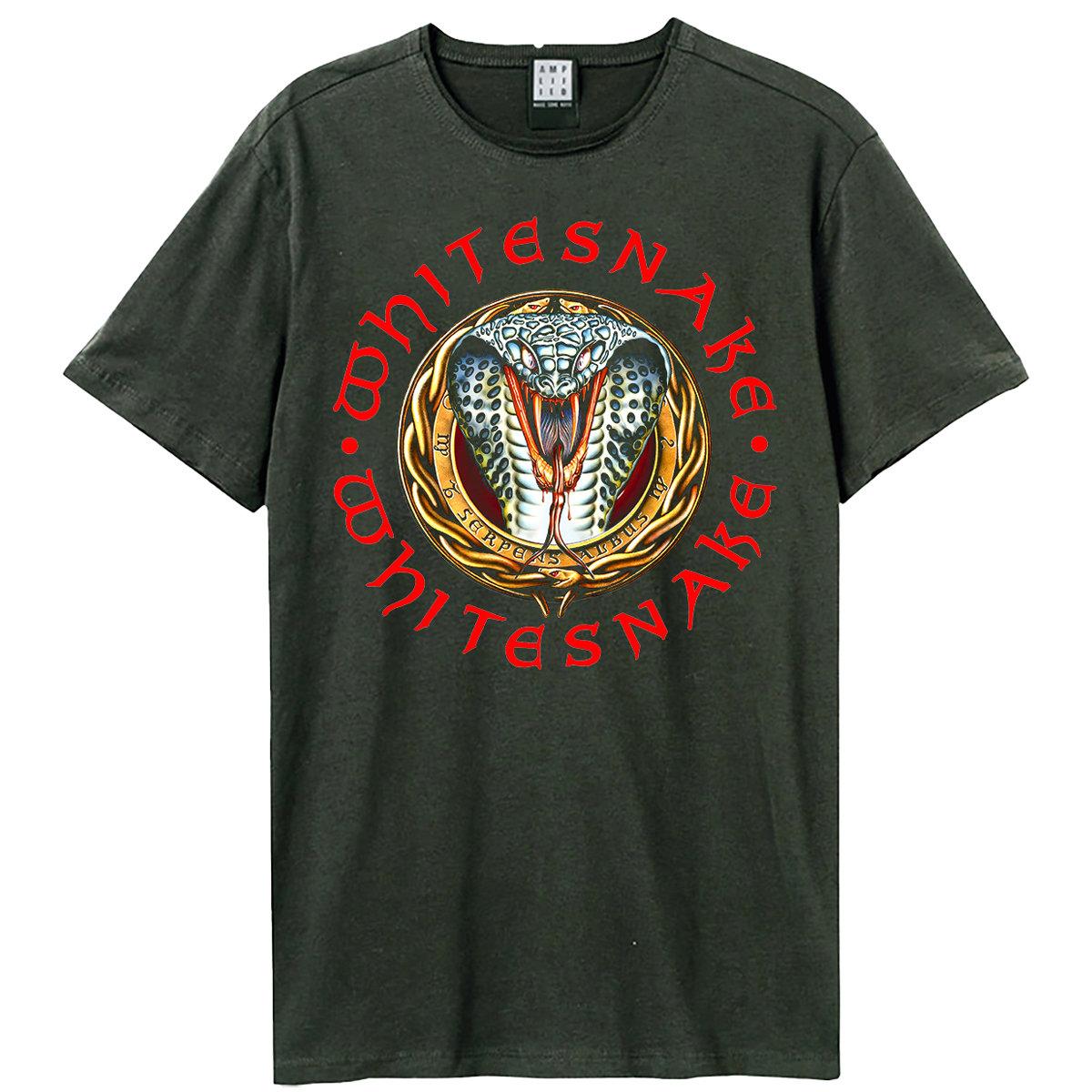 Charcoal - Front - Amplified Unisex Adult Donnington Snake T-Shirt