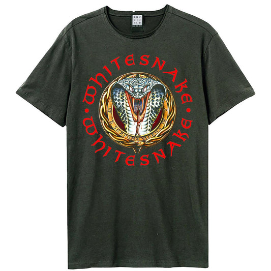 Charcoal - Front - Amplified Unisex Adult Donnington Snake T-Shirt
