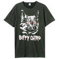 Charcoal - Front - Amplified Unisex Adult Black Cat Biffy Clyro T-Shirt