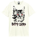 Vintage White - Front - Amplified Unisex Adult Black Cat Biffy Clyro T-Shirt