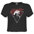 Charcoal - Front - Amplified Womens-Ladies 74 Blondie Crop T-Shirt