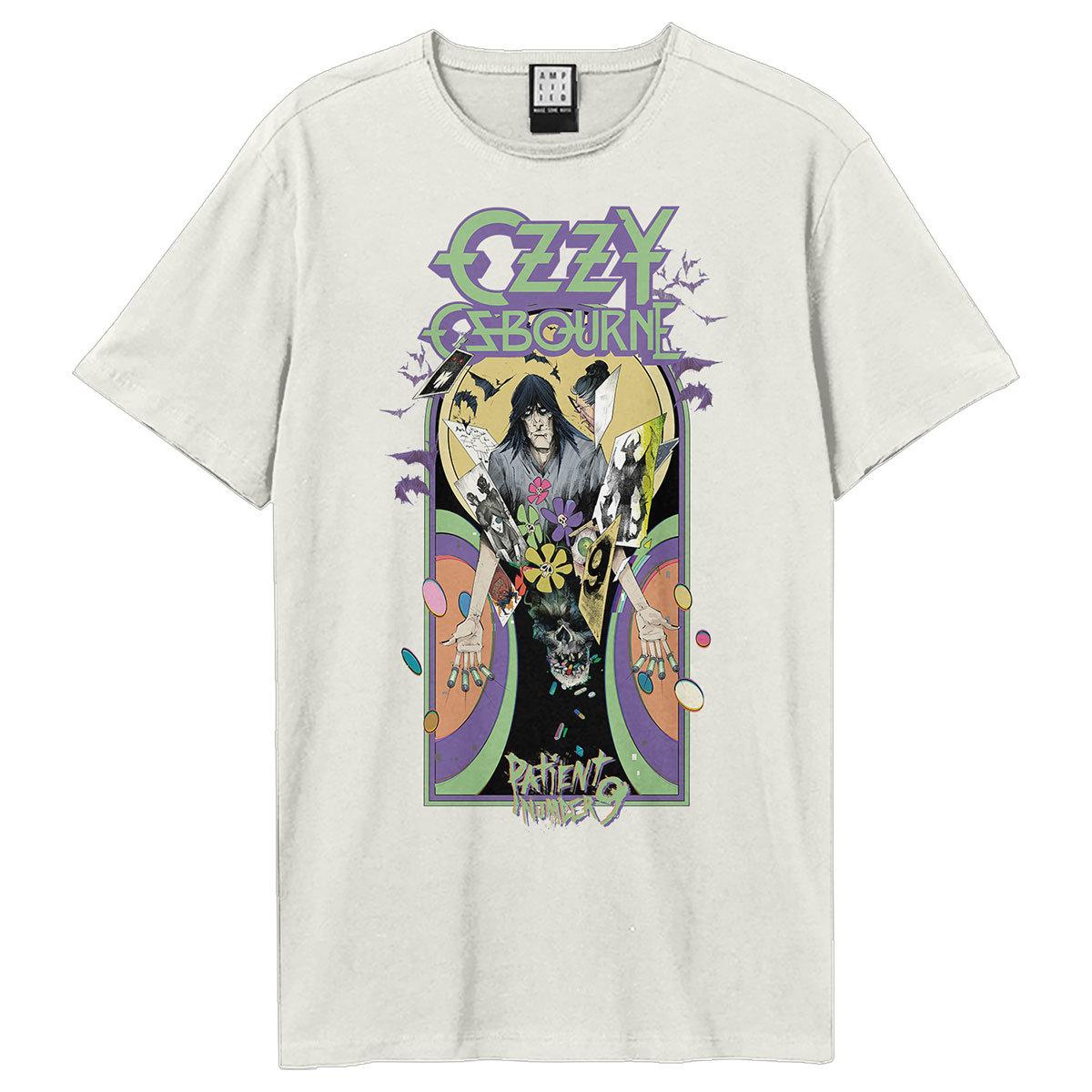 Vintage White - Front - Amplified Unisex Adult Bounty No9 Ozzy Osbourne T-Shirt