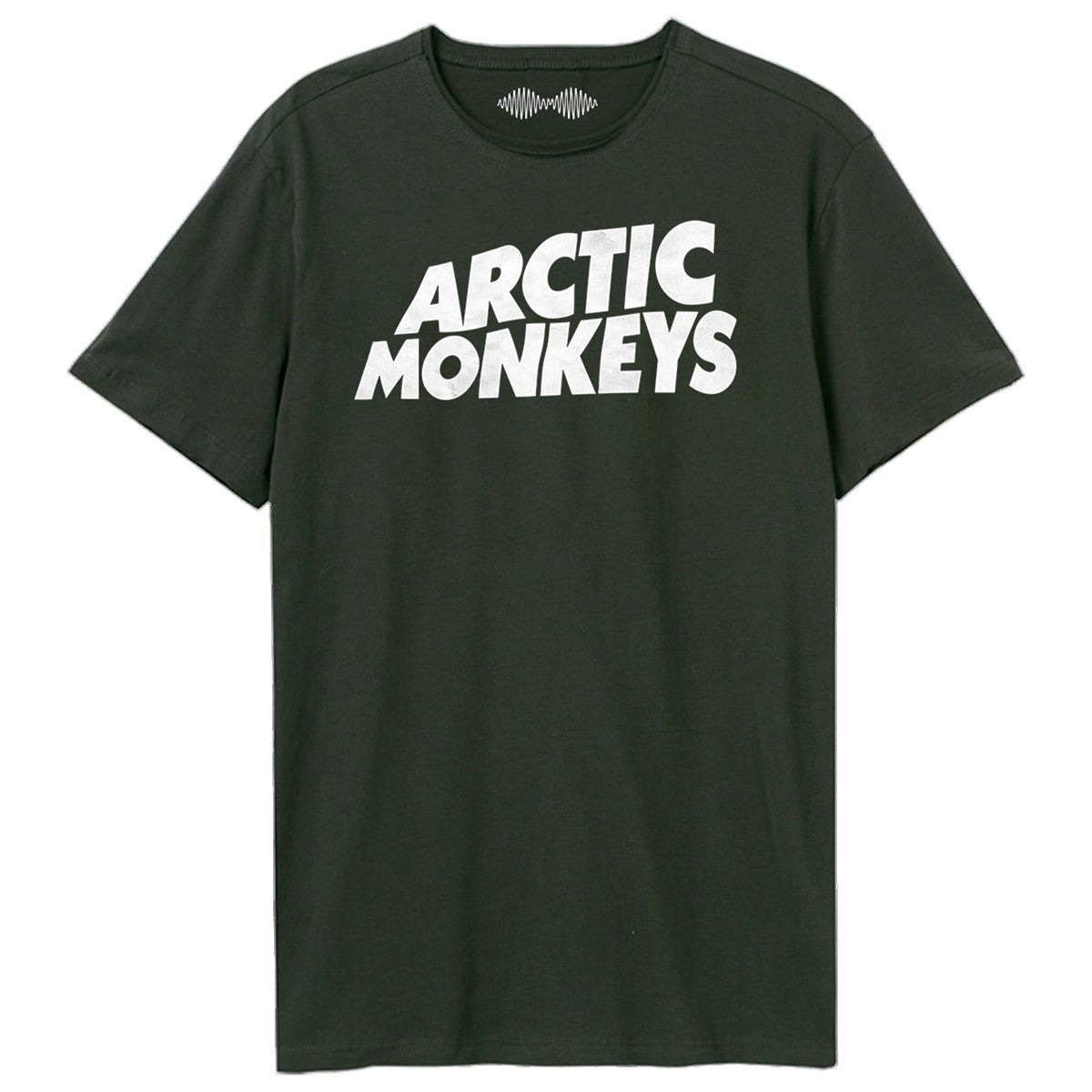 Charcoal - Front - Amplified Unisex Adult Wave Logo T-Shirt