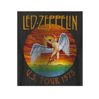 Charcoal - Side - Amplified Unisex Adult US Tour 1975 Led Zeppelin Sweatshirt