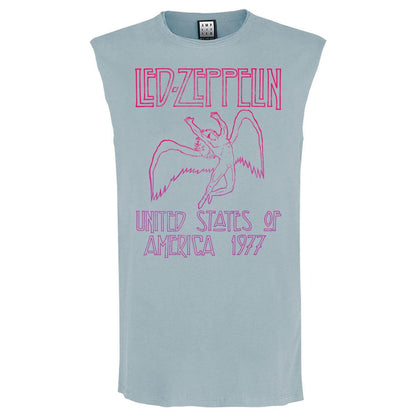 Strange Blue - Front - Amplified Unisex Adult 77 Gradient Led Zeppelin Sleeveless Tank Top