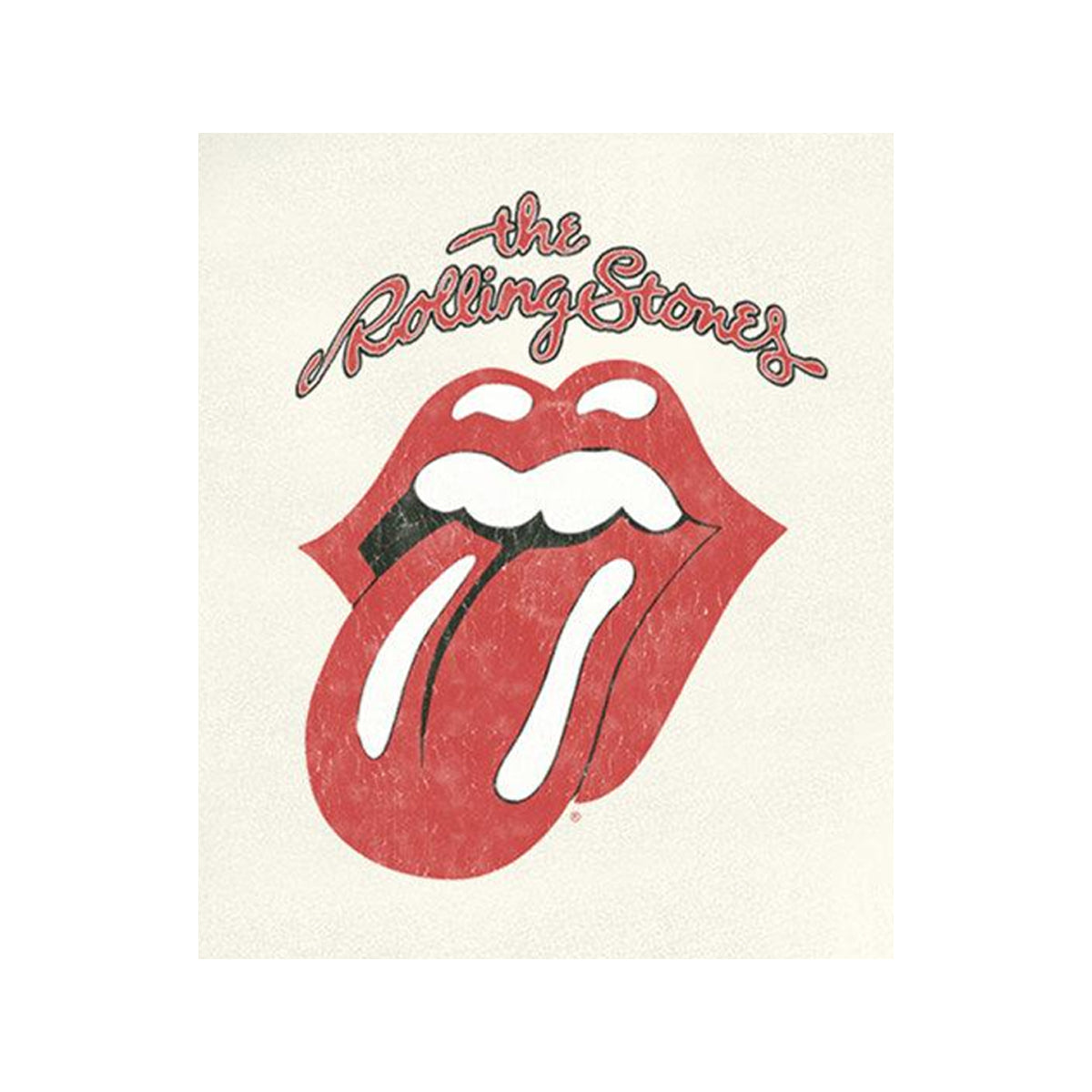 Vintage White - Side - Amplified Womens-Ladies Vintage Tongue The Rolling Stones T-Shirt