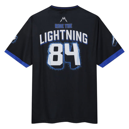 Black - Back - Amplified Unisex Adult Ride The Lightning Rock FC Metallica T-Shirt