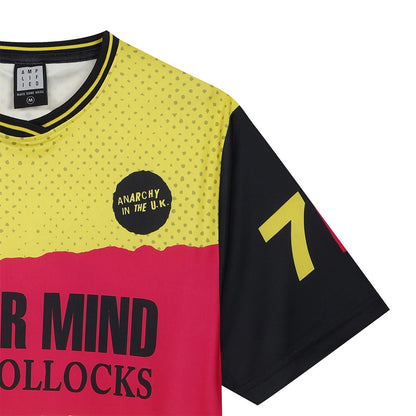 Yellow - Side - Amplified Unisex Adult Never Mind The Bollocks Rock FC Sex Pistols T-Shirt