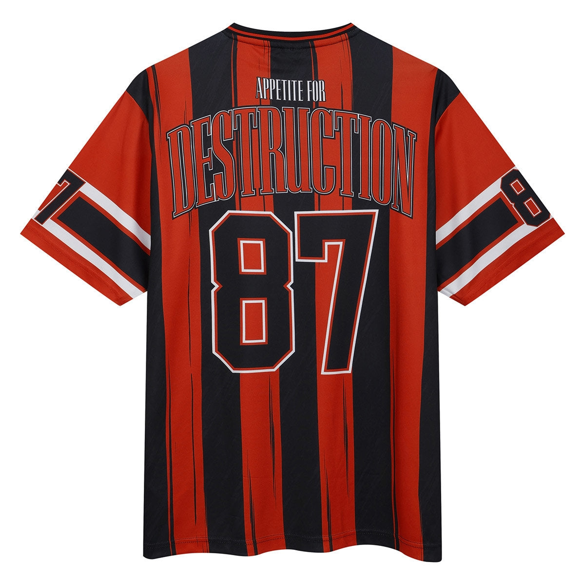 Red-Black - Back - Amplified Unisex Adult Appetite For Destruction Rock Fc Guns N Roses T-Shirt
