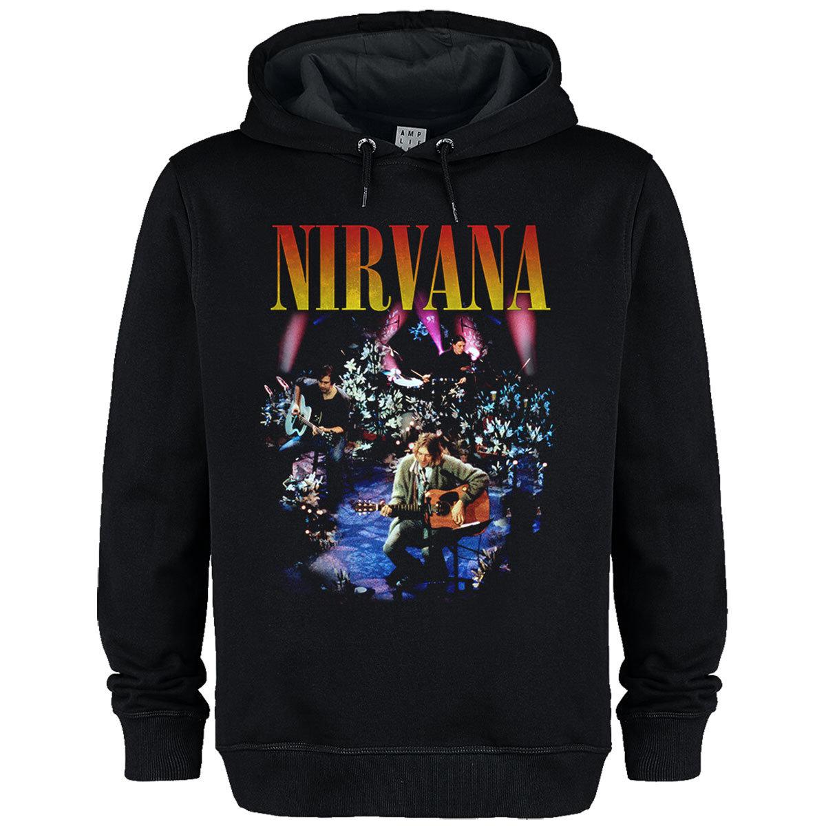 Black - Front - Amplified Unisex Adult Live In New York Nirvana Hoodie