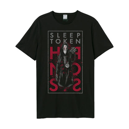 Black - Front - Amplified Unisex Adult Hypnosis Sleep Token T-Shirt