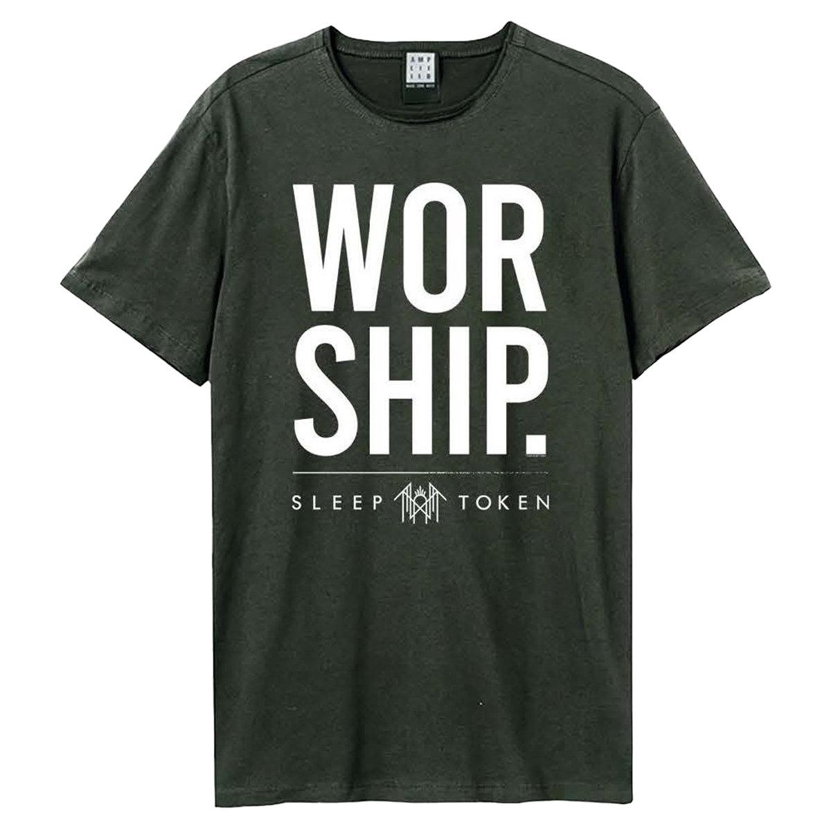 Charcoal - Front - Amplified Unisex Adult Worship Sleep Token T-Shirt
