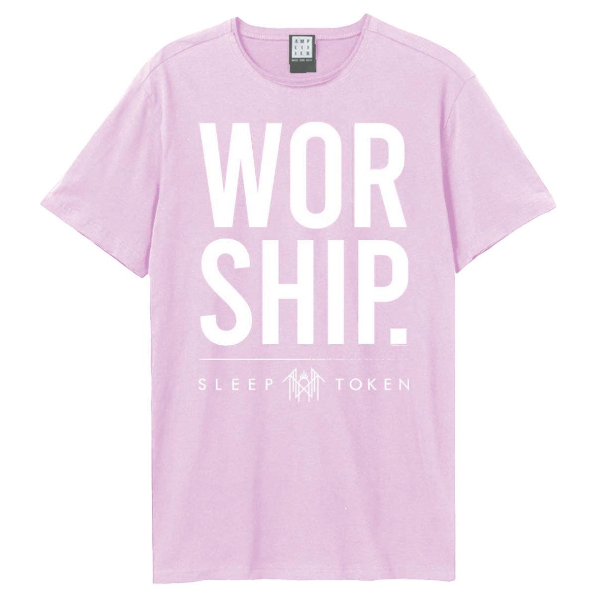 Pink - Front - Amplified Unisex Adult Worship Sleep Token T-Shirt