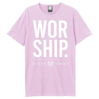 Pink - Front - Amplified Unisex Adult Worship Sleep Token T-Shirt