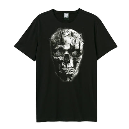 Black - Front - Amplified Unisex Adult Shadows Graveyard T-Shirt