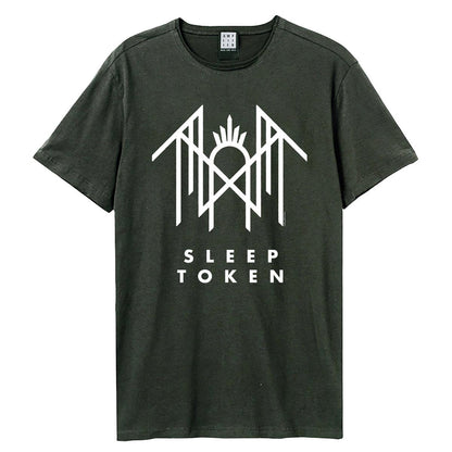 Charcoal - Front - Amplified Unisex Adult Crystalina Logo Sleep Token T-Shirt