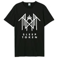 Black - Front - Amplified Unisex Adult Crystalina Logo Sleep Token T-Shirt
