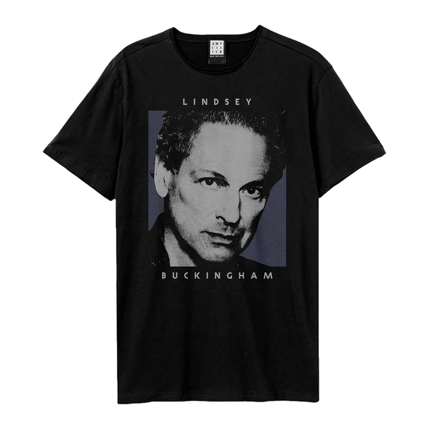 Black - Front - Amplified Unisex Adult Profile Lindsey Buckingham T-Shirt