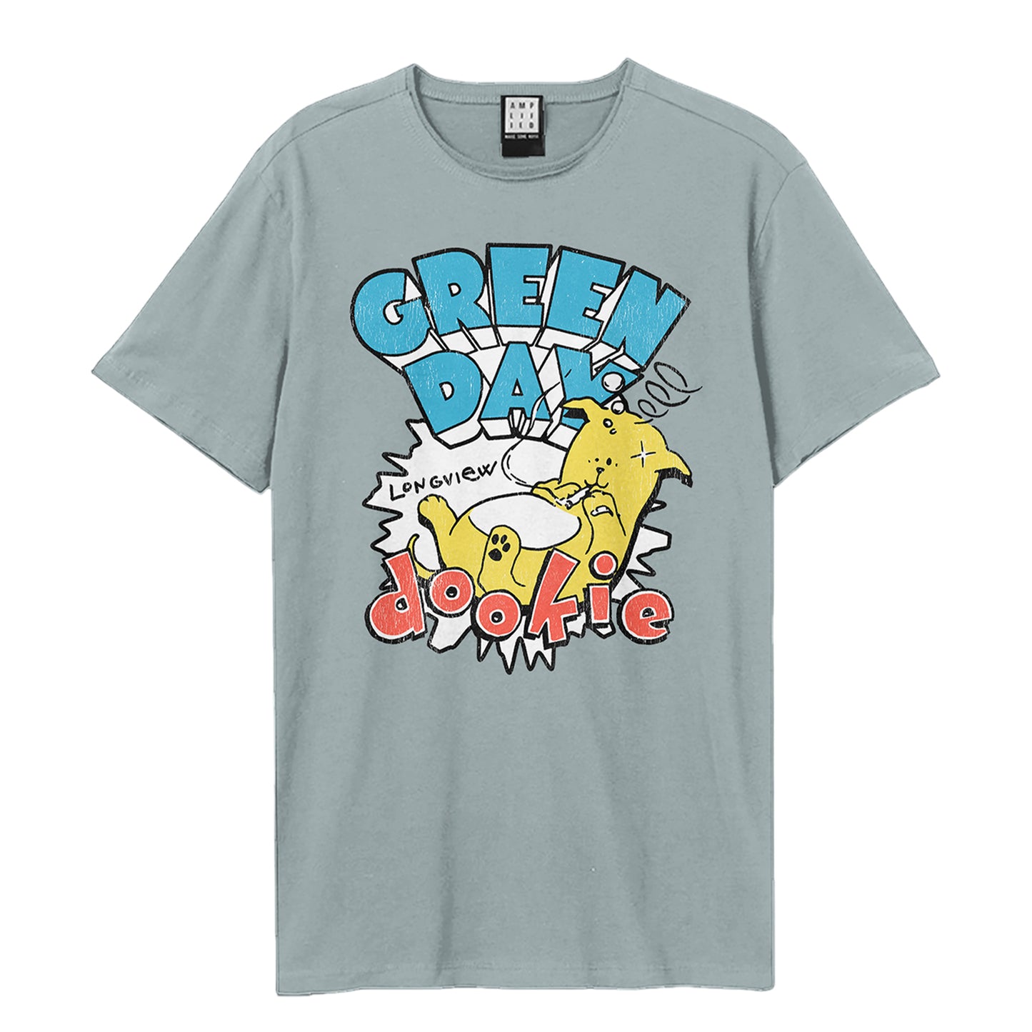 Strange Blue - Front - Amplified Unisex Adult Dookie Longview Green Day T-Shirt
