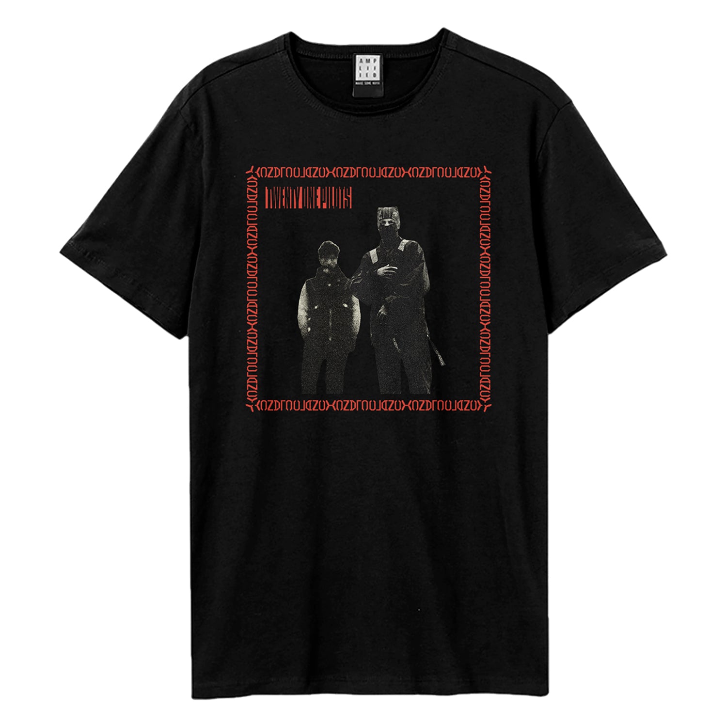 Black - Front - Amplified Unisex Adult Rune Frame Twenty One Pilots T-Shirt