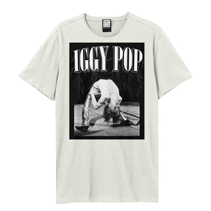 Vintage White - Front - Amplified Unisex Adult Pop On Stage Iggy Pop T-Shirt