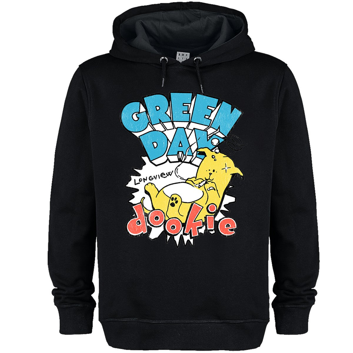 Black - Front - Amplified Unisex Adult Dookie Longview Green Day Hoodie