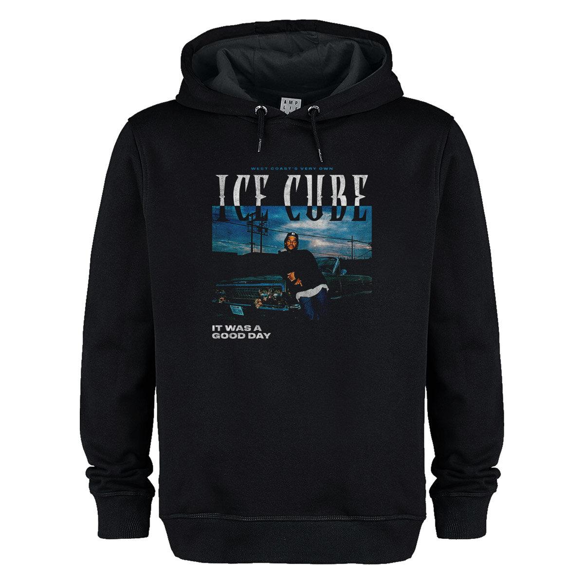 Black - Front - Amplified Unisex Adult West Coast´s Very Own Ice Cube Hoodie
