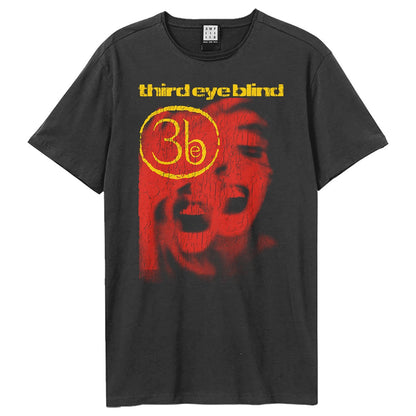 Charcoal - Front - Amplified Unisex Adult Self Titled 97 Third Eye Blind T-Shirt