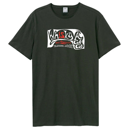Charcoal - Front - Amplified Unisex Adult Sunset Strip Whisky A Go Go T-Shirt