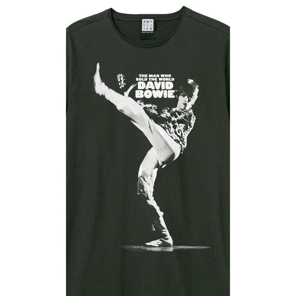 Charcoal - Back - Amplified Unisex Adult The Man Who Sold The World David Bowie T-Shirt