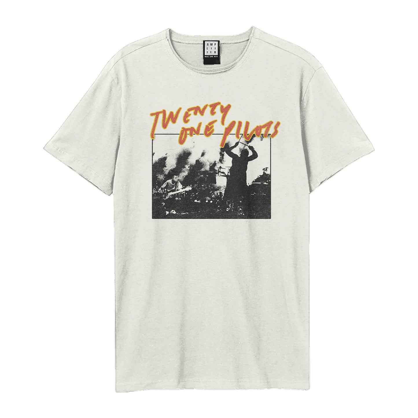 Vintage White - Front - Amplified Unisex Adult Live Twenty One Pilots T-Shirt