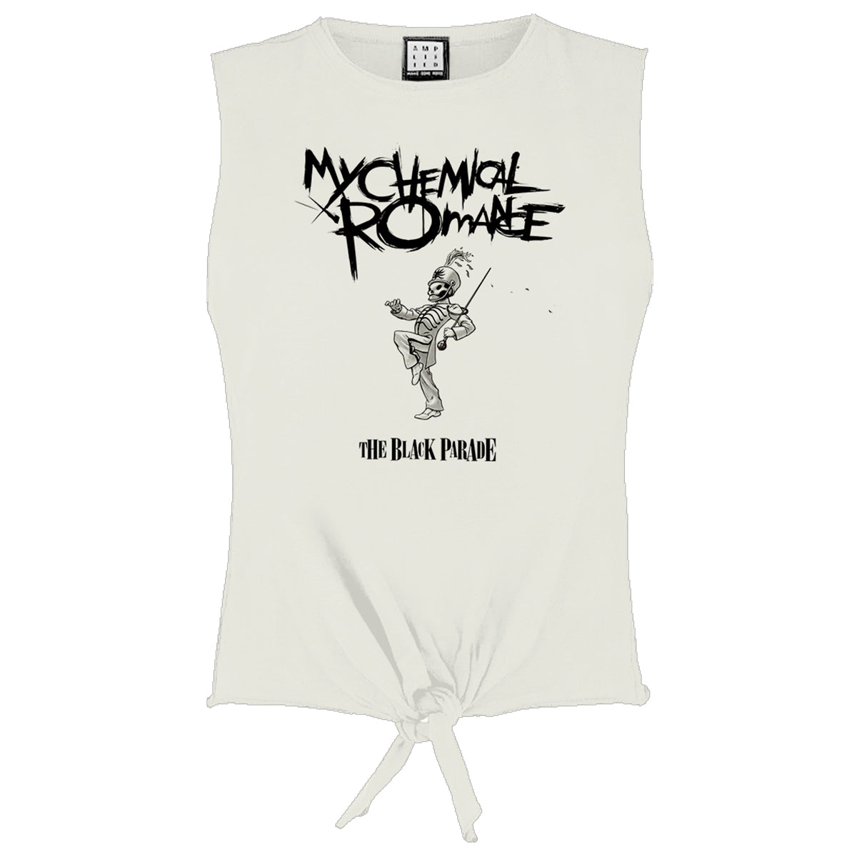 Vintage White - Front - Amplified Womens-Ladies The Black Parade My Chemical Romance Sleeveless T-Shirt