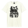 Vintage White - Front - Amplified Unisex Adult Crows And Darkness T-Shirt
