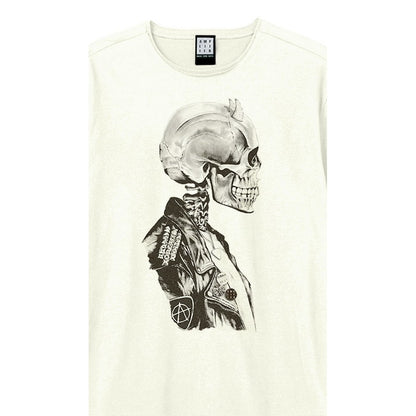 Vintage White - Back - Amplified Unisex Adult Death Of Punk Rock T-Shirt